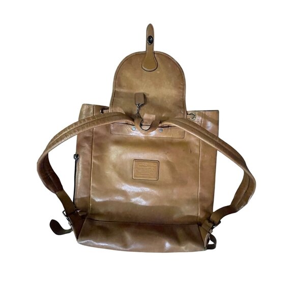 Coach Leather Backpack Used Brown Unisex - Picture 2 of 16